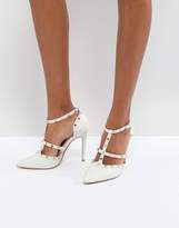 Thumbnail for your product : Dune London Dune Bridal Bridal Studded Court Shoe With Pointed Toe And Caging Detail