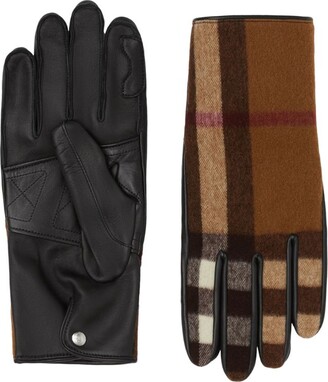 burberry men's leather gloves