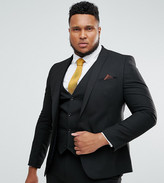 Thumbnail for your product : ASOS DESIGN Plus skinny suit jacket in black