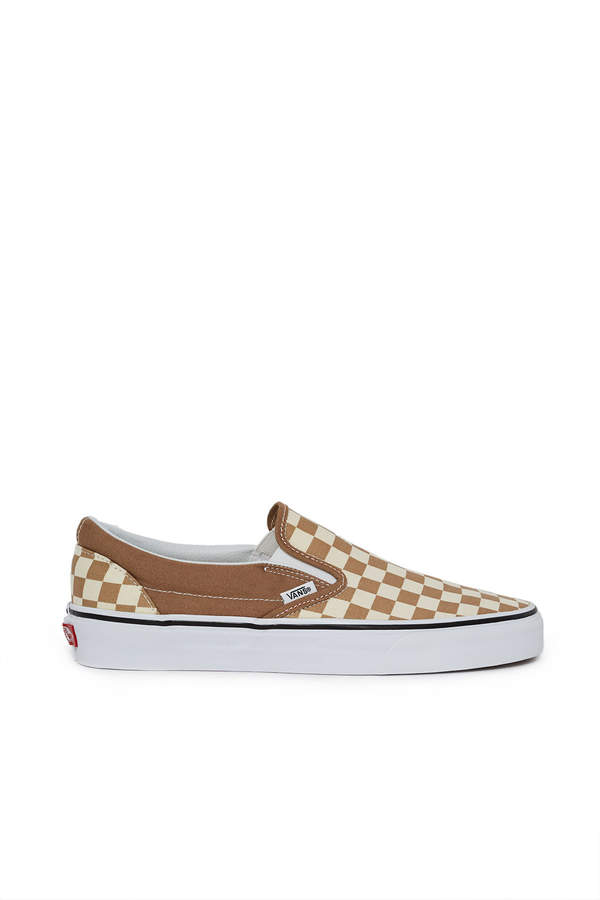 tiger eye tan and white checkered vans