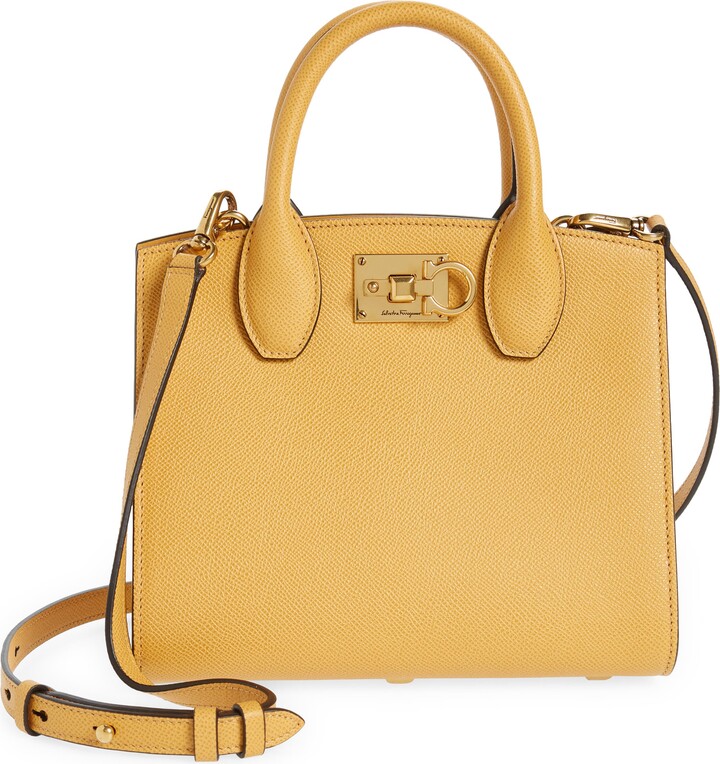 Ferragamo Mini The Studio Box Leather Top Handle Bag ShopStyle