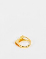 Thumbnail for your product : Image Gang adjustable Taurus starsign ring in gold plate