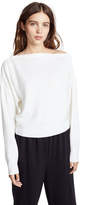 Thumbnail for your product : Alexander Wang T by Snap Detail Off Shoulder Crop Sweater