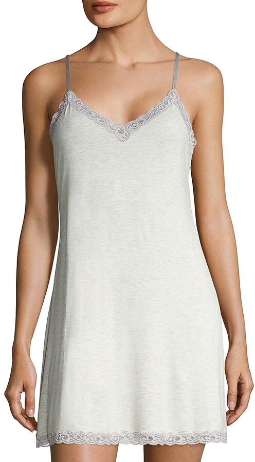Natori Feather Essential Lace Trimmed Chemise - ShopStyle