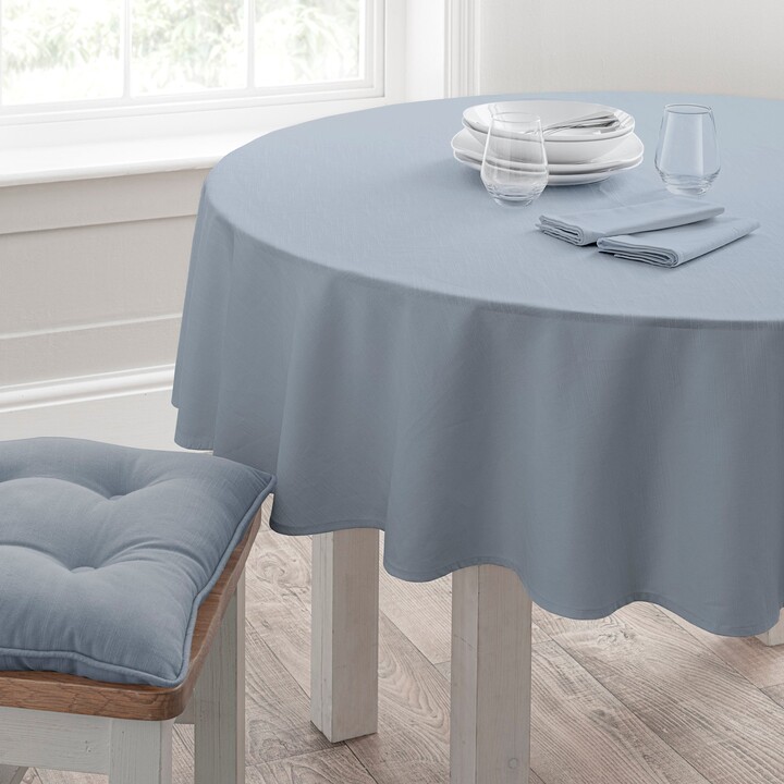 Dunelm Isabelle Round Tablecloth Blue ShopStyle