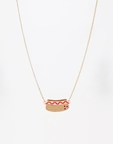 Thumbnail for your product : Tatty Devine Hot Dog Necklace - Brown
