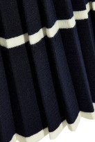 Thumbnail for your product : Chinti and Parker Pleated Intarsia Wool Skirt