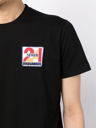 DSQUARED2 logo-patch cotton T-shirt
