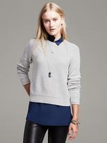 Thumbnail for your product : Banana Republic Back Cutout Cropped Pullover