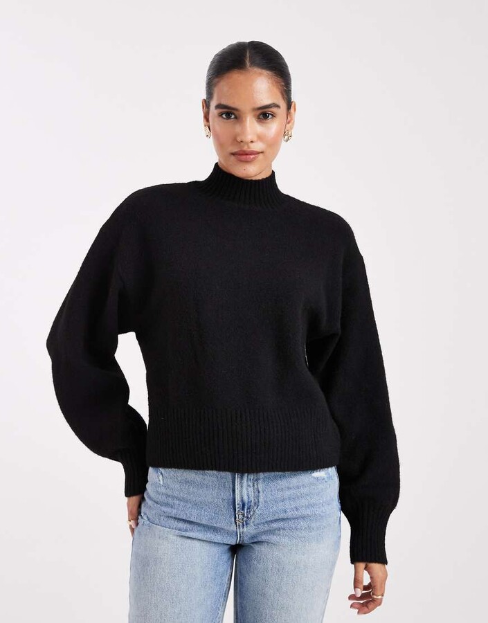 Funnel Neck Monki Chunky Knit Sweater Monki Chunky Knit Sweater