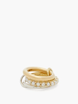 Spinelli Kilcollin Akoya Pearl, 18kt Gold & Sterling Silver Ring - Pearl