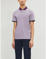 Thumbnail for your product : Ted Baker Caffine striped slim-fit cotton polo shirt