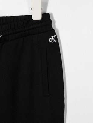 Calvin Klein Kids Embroidered Logo Drawstring Trousers