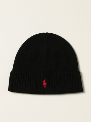Polo Ralph Lauren beanie hat with logo - ShopStyle