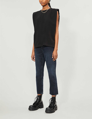 Topshop Editor tapered mid-rise jeans