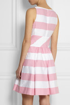 Thumbnail for your product : Moschino Cheap & Chic Moschino Cheap and Chic Striped cotton-blend dress