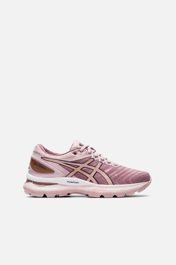 pink and rose gold shoes