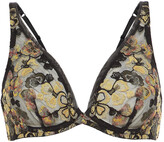 Thumbnail for your product : I.D. Sarrieri Embroidered Metallic Stretch-tulle Triangle Bra