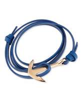 Thumbnail for your product : Miansai Anchor Leather Bracelet, Blue