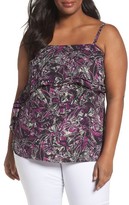 Thumbnail for your product : Sejour Plus Size Women's Double Ruffle Camisole Top