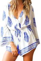 Thumbnail for your product : story. Fashion Womens Boho Style Beach Casual 3/4 Sleeves Jumpsuit Rompers Playsuit Outfit US 0-35