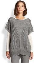 Thumbnail for your product : Halston Wool/Cashmere Poncho Sweater
