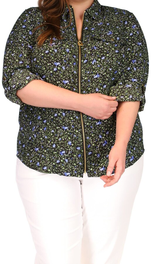 zip front ladies tops