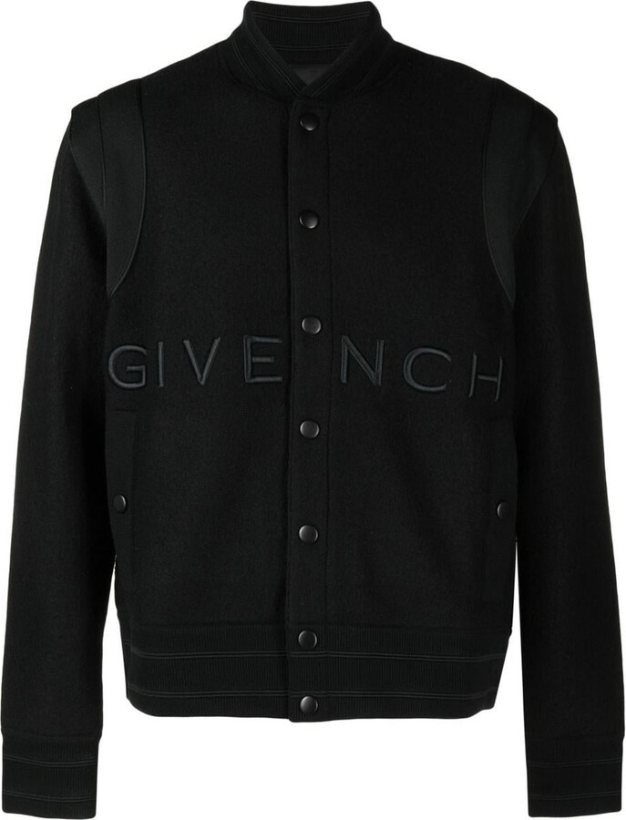 Givenchy Logo wool bomber jacket ShopStyle