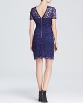 Thumbnail for your product : ABS by Allen Schwartz Dress - Short Sleeve Lace Scalloped Hem Fit and Flare