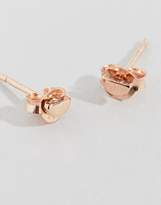 Thumbnail for your product : ASOS Rose Gold Plated Sterling Silver Solid Semi Circle Stud Earrings