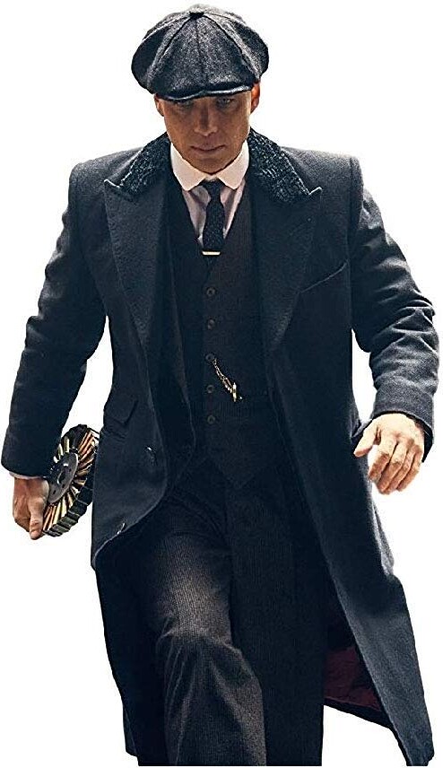 Classic Outfitters Men's Peaky Blinders Thomas Shelby Black Wool Long  Fashion Trench Coat (XXXL) - ShopStyle