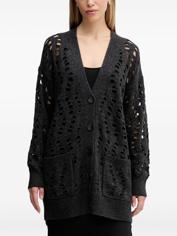 Sisley Distressed Pocket Cardigan