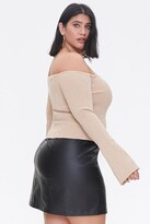 Thumbnail for your product : Forever 21 Plus Size Off-the-Shoulder Sweater
