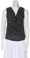Thumbnail for your product : Haute Hippie Sequined Sleeveless Top