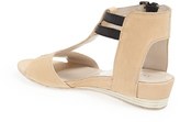 Thumbnail for your product : Latitude Femme Low Wedge T-Strap Sandal