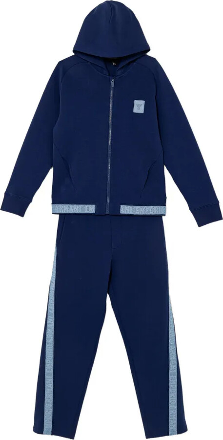 Emporio Armani Kids Hooded Logo-Detail Tracksuit