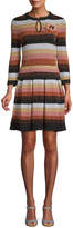 Thumbnail for your product : Fendi Striped Wool Midi Dress
