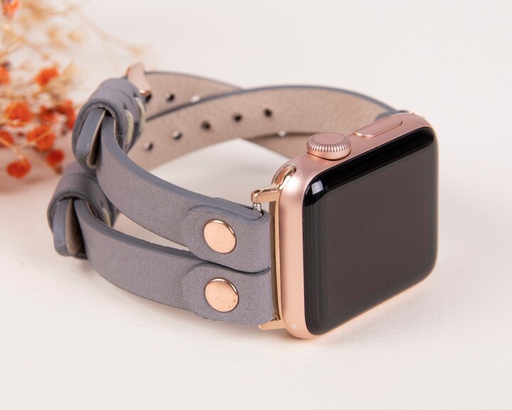 Leather Apple Watch Band, 38-40-41-42-44-45mm Women Iwatch Bracelet 8 7 6 5 4 3 2 1 & Se, Armband, Fitbit Series Strap