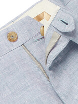 Thumbnail for your product : Canali Kei Slim-Fit Linen And Wool-Blend Suit Trousers