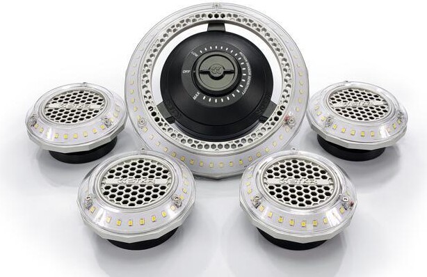 STKR Concepts MPI - Multi-Point Illumination - 7500 Lumen Motion Activated Ceiling Light For Garage / Attic / Basement / Home