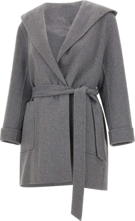 Kaos Hooded Belted Coat
