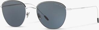 Giorgio Armani AR6048 Men's Oval Sunglasses