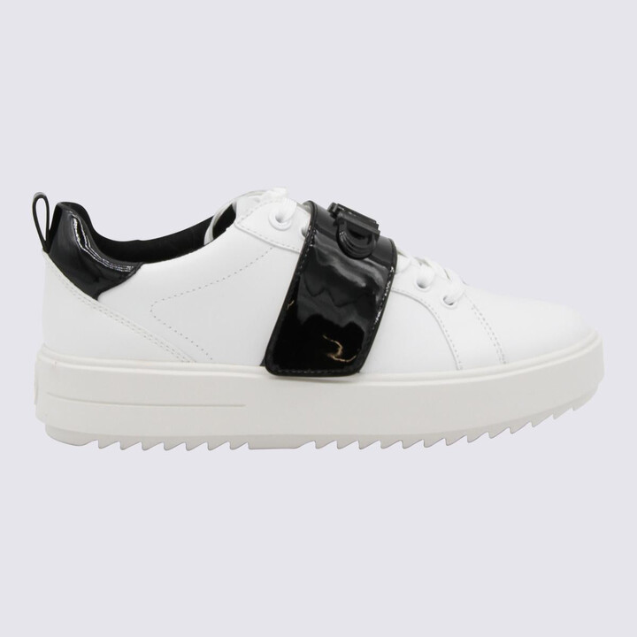 michael kors sneakers black and white