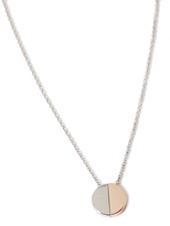Thumbnail for your product : Forever 21 Two-Tone Circle Charm Necklace