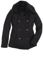 Thumbnail for your product : Coffee Shop 984 Coffee Shop Faux Fur Collar Coat