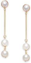 Thumbnail for your product : INC International Concepts Gold-Tone Simulated Pearl Stick Earrings, Created for Macy's