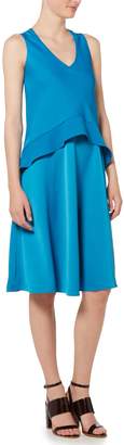Ellen Tracy Assymetrical double layer dress