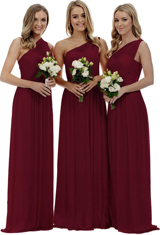 Burgundy Bridesmaid Dress | Shop the world's largest collection of fashion  | ShopStyle UK