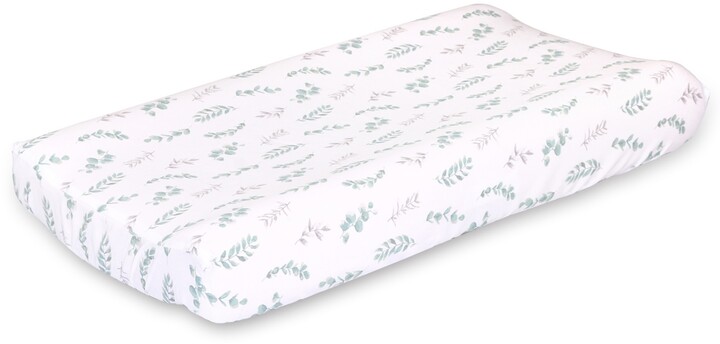 The Peanut Shell The Farmhouse Floral Leaves Changing Pad Cover In Sage  Green - ShopStyle Kids & Baby