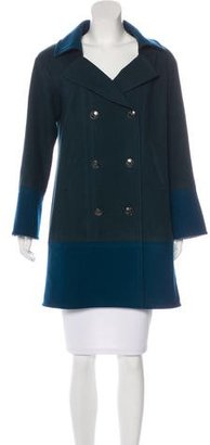 Chanel Colorblock Wool Coat